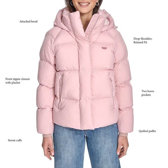 Levi's Women's Puffer Jacket - Picture 2 of 6